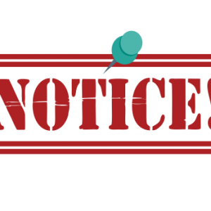 Notice – All Students